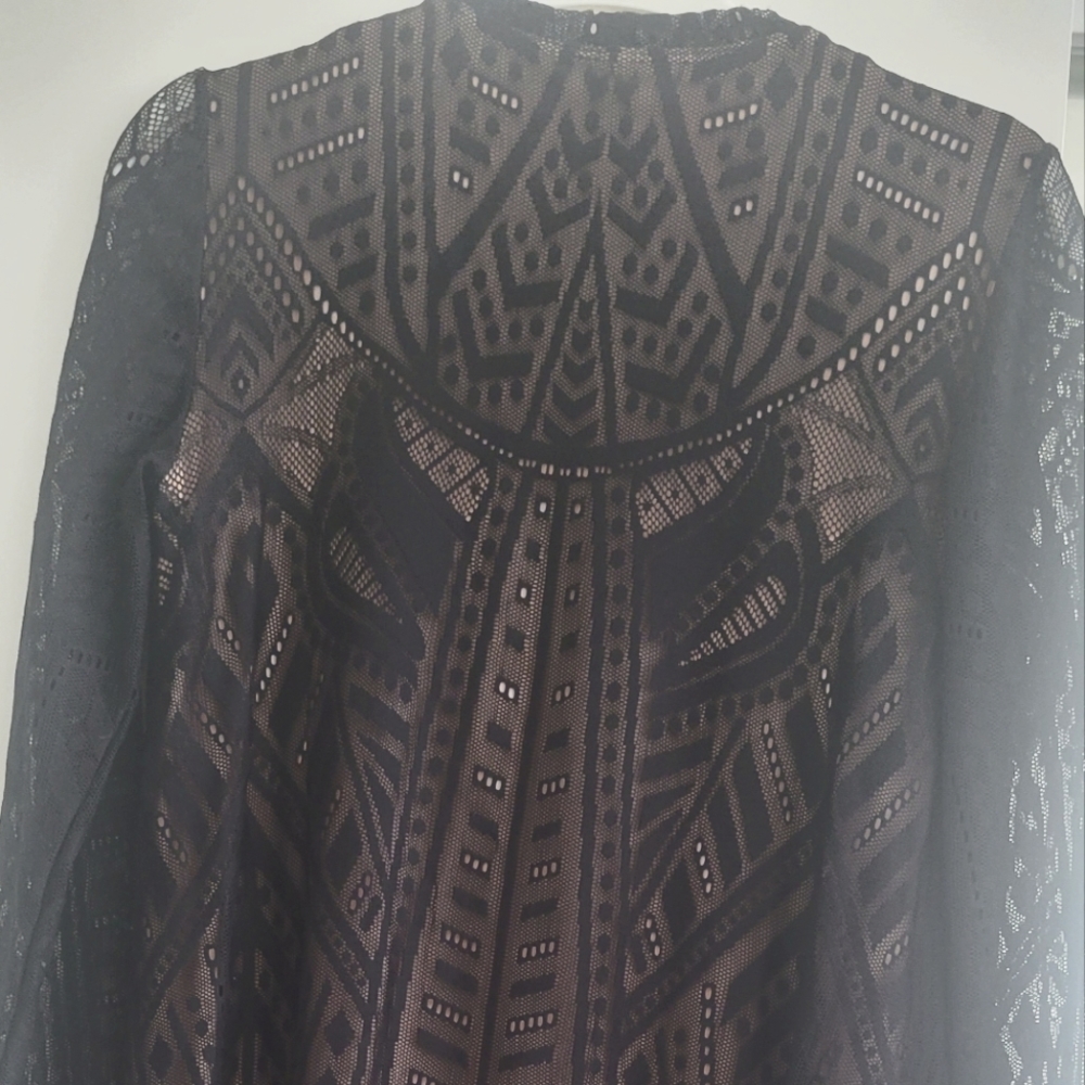 BCBG Black Lace Mini Dress